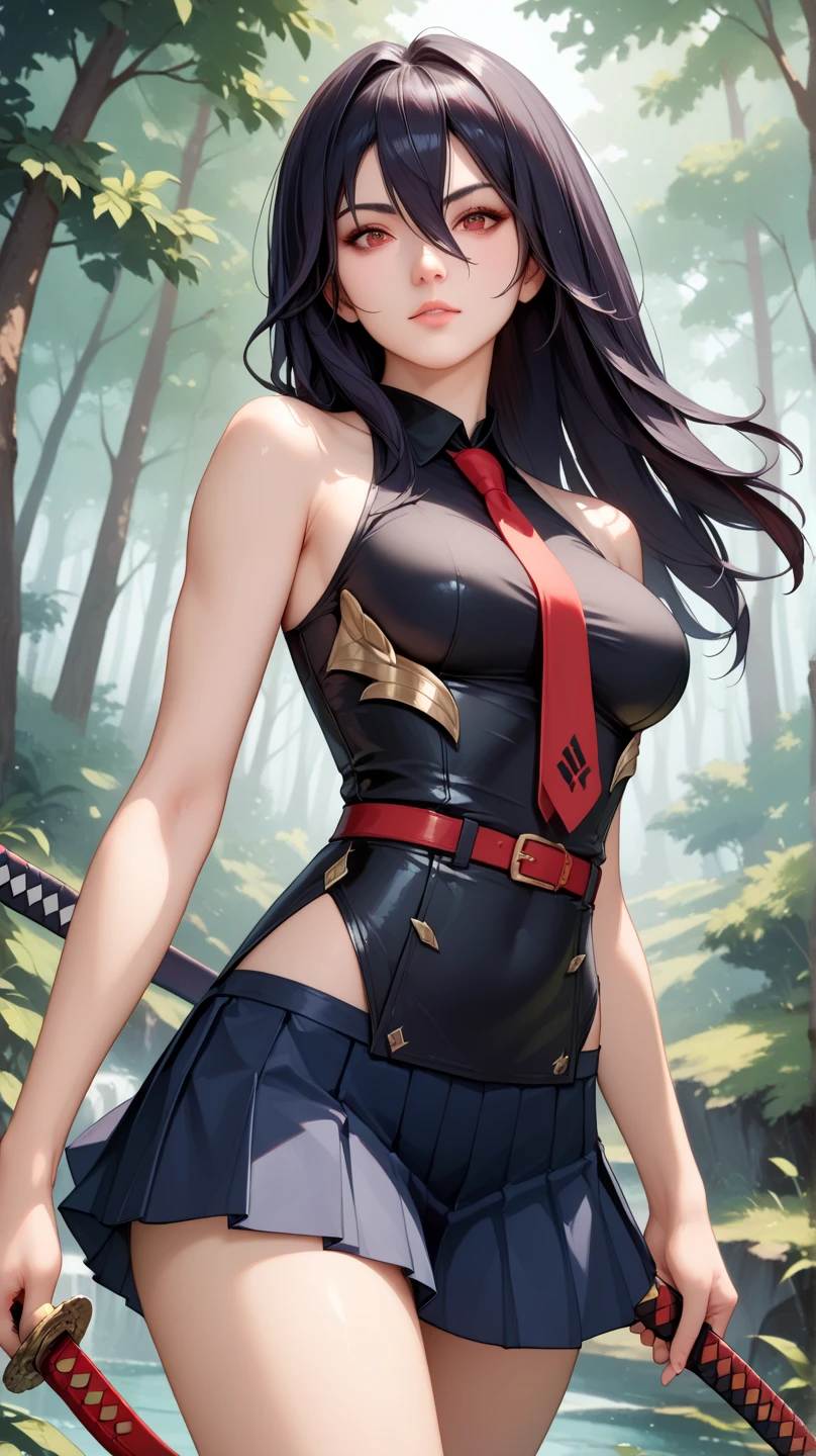 tmasterpiece, Best quality, 1个Giant Breast Girl!Ray traching,Best shadow,A high resolution(dim murky lights),Yellow-brown hair,plump and slender girl,With a high ponytail, Eyeballs green,It shows a delicate and slender figure and beautiful curves,Limbs with correct and reasonable position!Hold a wooden sword in your left hand,At the training ground,In the gladiatorial arena,depth of fields,Delicate background,There are bets in the background,detail in face!Delicate facial features,Pay attention to the details of the position of the legs!Pay attention to the details of your fingers!high high quality!More eligible!Reduce errors,Ultra-detailed CG,The picture is more reasonable。