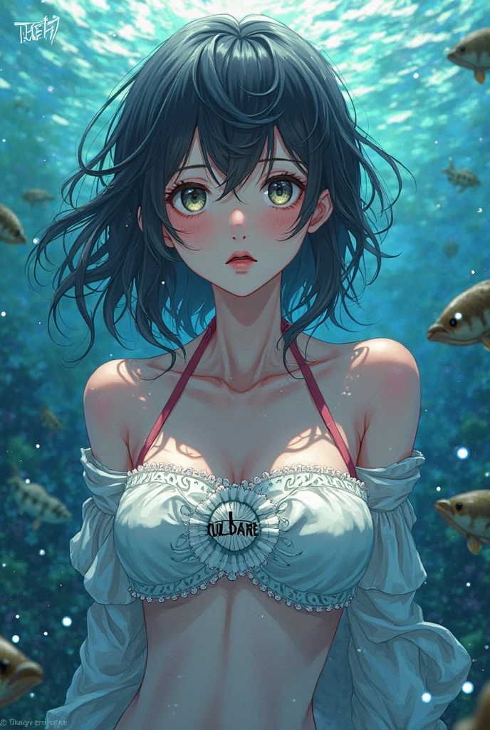 realistic:1.49,(masterpiece),(intricate details),1girl,mature female,Sleek pixie cut,,pale skin,huge breasts:1.3,smile,closed mouth
BREAK
barefoot,
BREAK
moon,night,meteor,hanabi,((cumulonimbus)),((walking on the Aquarium: Fish, tanks, underwater, marine life, education)),
((upper body)),from below:1.1,depth of field,looking at viewer,