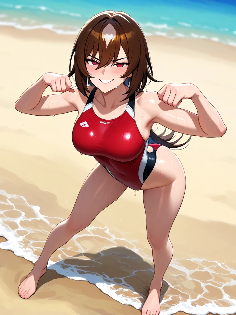 {Alafif woman in competitive swimsuit}、wearing a swimming wear、Sporty physique、Anime Beautiful Girl、Fitness Model、{tits out、well-muscled!Muscular Beautiful Girl, beautiful girl anime, Fitness Model,} goddess of Japan, model in Japan, fit girl, {Physiological}, Muscle Girl, Strong Pose Physical Education Japan Big Tits Long Hair Upper Body Exposure Standing ,, Woman giving a, 年轻, length hair, A dark-haired,Top Quality Super Detail Super Hi-Vision Real Beautiful Best Aesthetics Big Eyes Bright Hold Black Eyes Big Thighs Big Butt Big Big Big {{The tummy is coming out}}}{{{{are sticking out}}}}