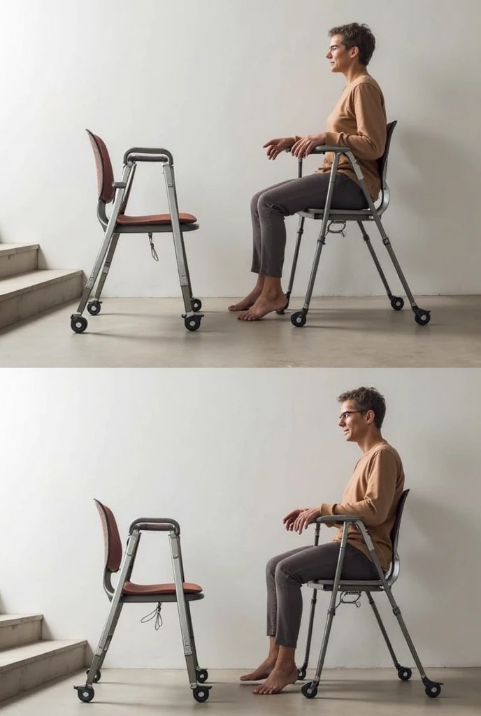 pile of books with skinny legs, sweat pants