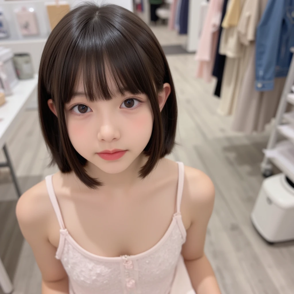 1 girl、14 years old、gravure pose、Ocean、sandy beach、Colorful Bikini、(Spread your legs apart)、( small breasts)、(small breasts)、 (best quality: 1.1)、(highly detailed skin), (ultra high resolution:1.0) ,(realistic photo:1.0), (Super detailed:1.0), (8K, Raw photo:1.1)