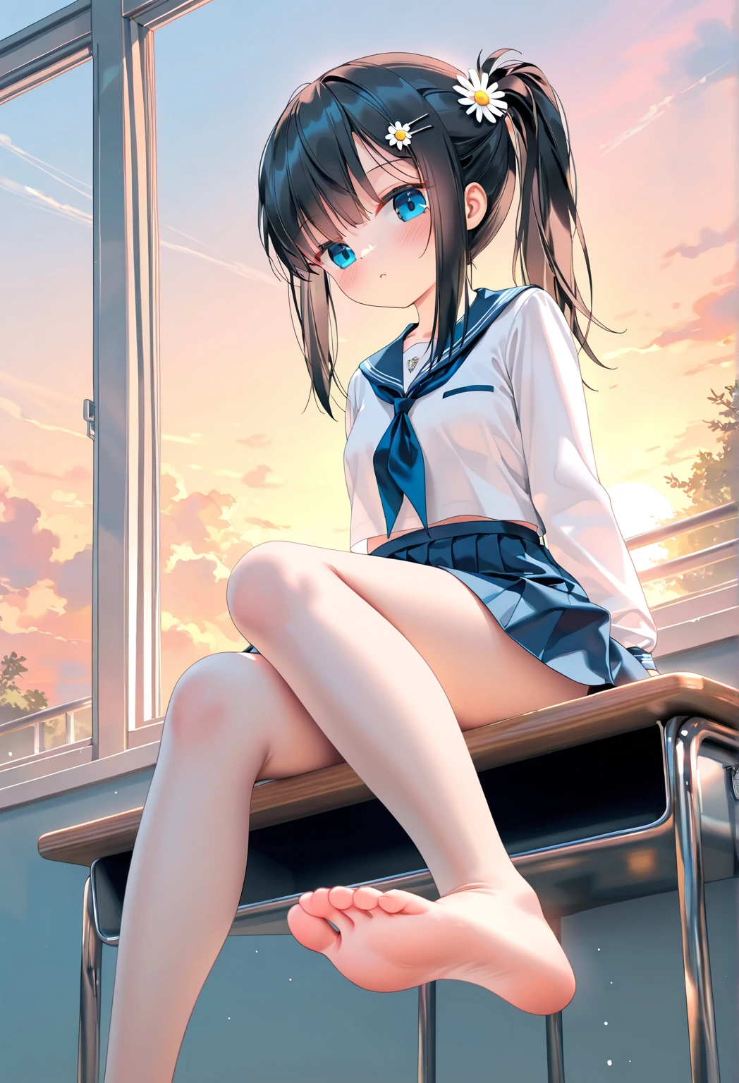 (masterpiece:1.2, highest quality), (realistic, photorealistic:1.4), beautiful illustrations, (movie lighting), Depth of written boundary, looking at the viewer, Front view, 1 girl, Asian, , ((bob hair)), perfect face, Cute symmetrical face, shiny skin, asymmetrical bangs, Big eyes, shaved pussy, Anatomically perfect body, long eyelashes, thin, beautiful hair, beautiful face, fine and beautiful eyes, beautiful clavicle, beautiful body, beautiful breasts, beautiful thighs, beautiful feet, beautiful fingers, ((school uniform )), (vaginal sex:1.5), (beautiful scenery), Outdoor Exposure, droopy eye, (cum in pussy:1.5), sex, erotic, A hairless pussy, hetero, Phimosis, Inserting a penis into a pussy, (smile, Upper grade, Pink nipples)