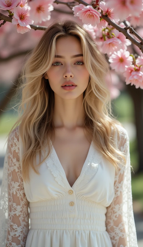 (8k, RAW photo, highest quality), (ultra-realistic RAW portrait photograph of Cara:1), photorealistic, (perfect lighting and composition:1), (high detail, 8K resolution:1), hdr, (shot on a Hasselblad camera:1), <lyco:MADGOD_STYLE16:0.3>, princess, (dress:1.2), frills, a woman sitting on a bench in a garden, professional photograph, studio lighting, (minimal post-processing:0.2), (dynamic angle:1.2), (dynamic pose:1.2), pinup:0.3, Analog, ((Award Winning Photograph)), (hyper-realistic) (skin texture:1.2), upper body, delicate features, beautiful, elegant, regal, blonde hair, (detailed eyes, deep eyes:1.3), (hazel eyes:1.1), reflective eyes, lips, breasts, (perfect female figure:1.3), expressive, stylish, frill trim, (half updo,:1.4) long sleeves, medium breasts, (detailed shiny skin:1.3), lovely smile, low key, (highest quality), (best shadow), ,(bloom:0.7), (depth of field:1.1), (cinematic), (sharp focus:1.2), small details, fantasy, epic, (atmosphere), colorful, deep and vibrant colors, fantasy, wide shot, (gradients), <lora:Cara-01:0.9>