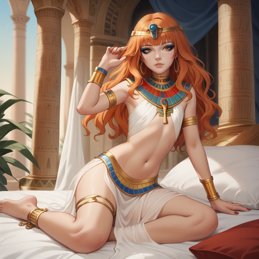 score_9, score_8_up, score_7_up, score_6_up, score_5_up, score_4_up, (thick lines:1.25), Egyptian-themed bedroom, Egypt,
(cat:1.2), anthro, female, (goddess, onyx skin, red eyes, sharp claws, long nails, jewelry)