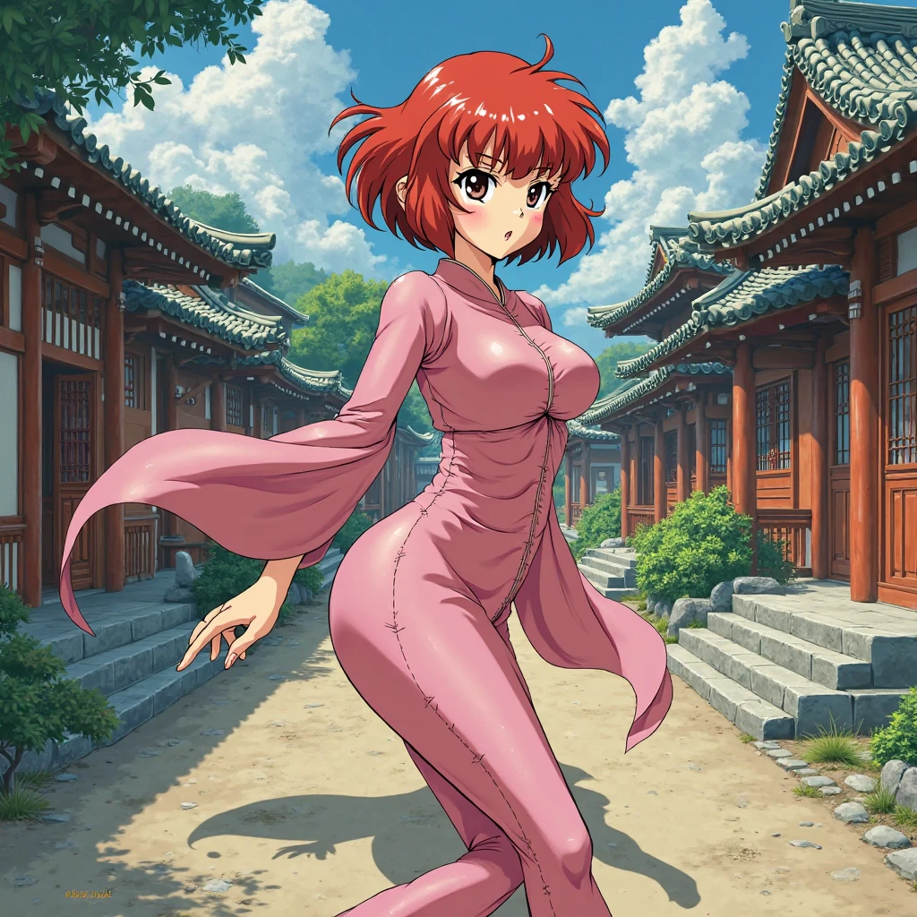 Madoka Ayukawa, 14 years old, bangs, 1girl, masterpiece, highest quality, disorganized, retro artstyle, 1980s \(style\)))), look viewer, (((full nude))), full blush, (((no Panties))),, Take a look here, (((nsfw))), view audience, nsfw, Genitals are visible,1girl, (((See here))), nsfw, (Japanese girl showing off genitals:1.1), look viewer, (((a girl, Flying in the air in a naked, from the knees up, overlooking the cityscape below,))),