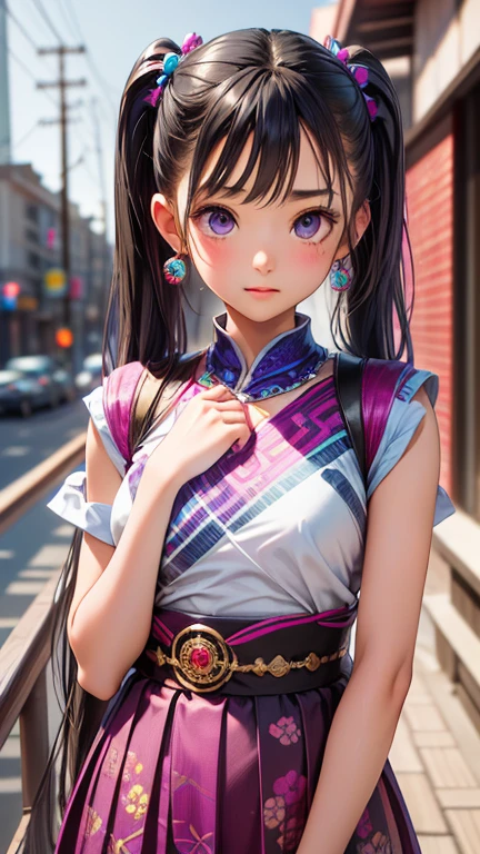 8K、cute、Adult Girl、detailed、Braid your hair in an intricate way、Looking into the camera、((SFW: 1.4)),((detailedな顔, Professional photography)), ((SFW, Race Queen, Grid Girls, skirt, Sleeveless, 1 Girl)), Ultra-high resolution, (Realistic: 1.4), RAW Photos, Highest quality, (PhotoRealistic Stick), concentrate, Soft Light, ((20-year-old)), ((Japanese)), (( (Young Face))), (surface), (Written boundary depth), masterpiece, (Realistic), woman, bangs, ((1 Girl))