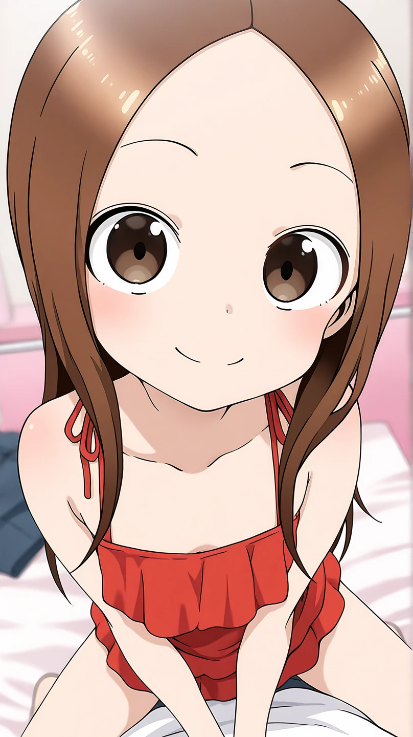 highest quality, masterpiece, High resolution, alone, {Aoba_cocoon_encouragement for mountain climbing:1.15}, Brown_hair, red面, length_hair, hair_ornament, hairclip, Braid, Braided_前hair, smile, flower, hair_flower, red_eye, ,1girl,masterpiece, expensive quality, very_expensive_solve, big_file size, full color,(completely nude:1.2),pussy,niplles,(vaginal sex:1.2),(toddler:1.6),(chibi:1.3),(flat chest:1.5),
