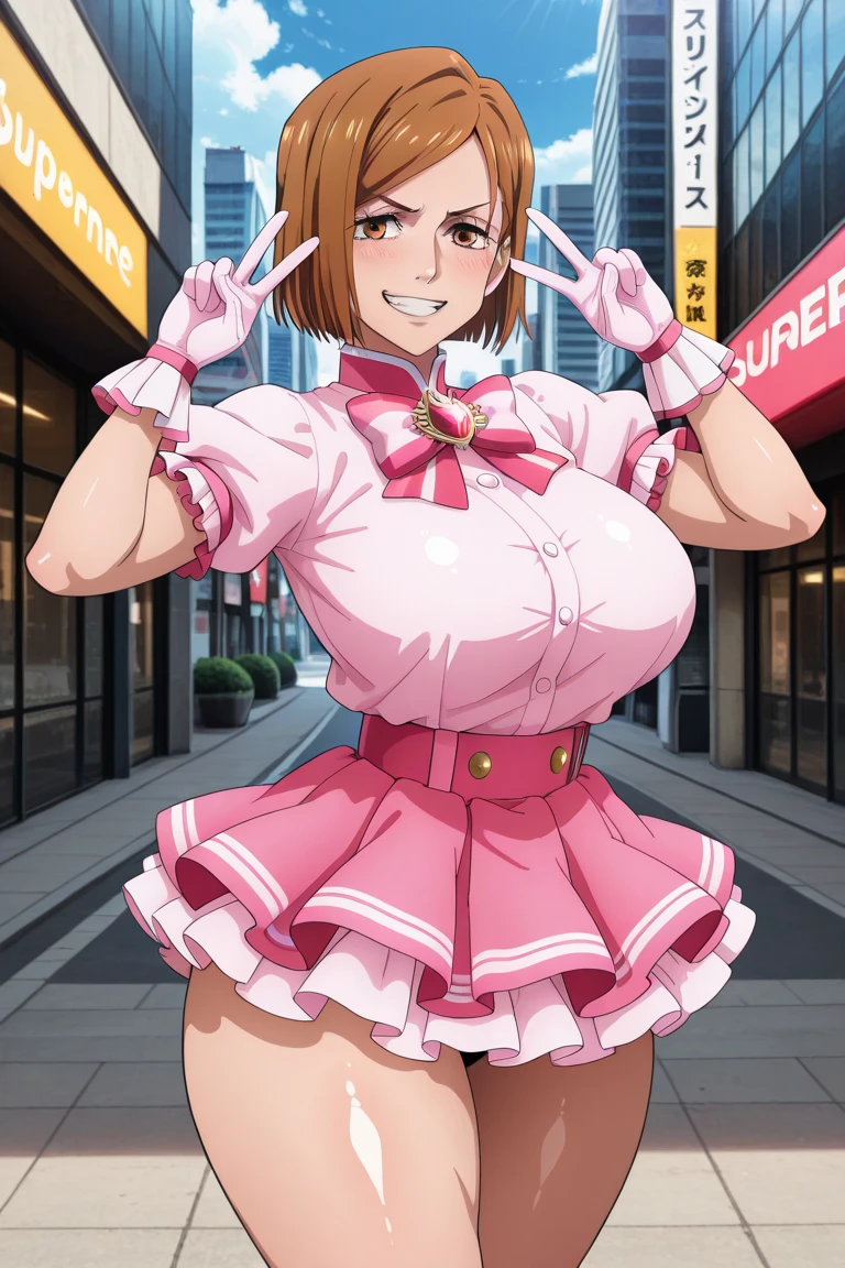 takeba yukari,1girl,solo,Super huge breasts,looking at viewer,near