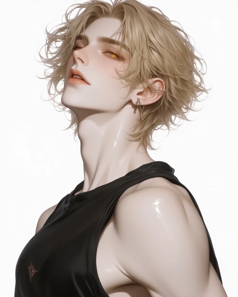 Jinwoo, a young Korean samurai in his twenties, exudes an imposing yet benevolent presence. His short middle part hair, styled like that of K-pop idols, is platinum blonde. His deep brown eyes, almost black, carry a wise and determined gleam. His face is fine and well-defined, reminiscent of Korean K-pop idols. His expression is serious but can soften in the presence of those he protects. His skin is fair and pale. He has an athletic and well-proportioned physique, with developed musculature that is not excessive. He is dressed as a samurai.. Ambiance sombre by Yang J, Guweiz, (best quality, 4k, highres, masterpiece:1.2), ultra-detailed, (realistic, photorealistic:1.37), HDR, UHD, studio lighting, ultra-fine painting, sharp focus, physically-based rendering, extreme detail description, professional, vivid colors, bokeh, portraits, landscape, horror, anime, sci-fi, photography, concept artists, vibrant color tones, atmospheric lighting