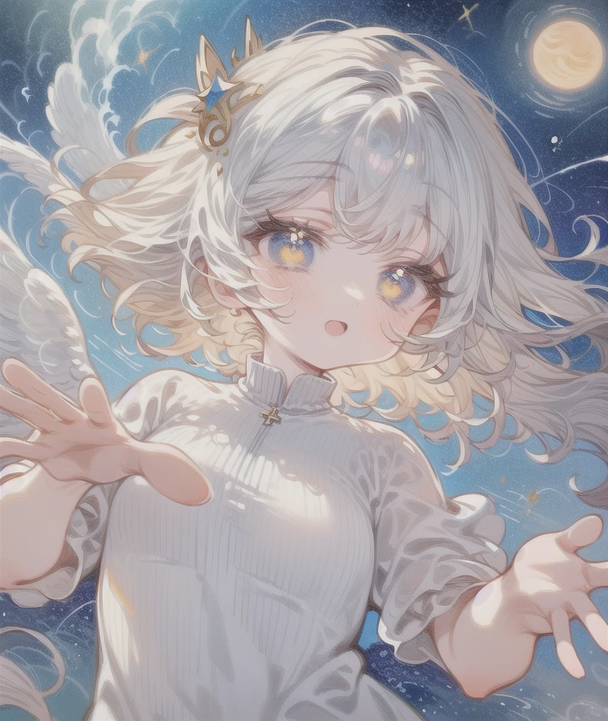 The girl's wavy hair fluttered in the wind,Phoenix eyebrows like the moon,A pair of beautiful eyes with affection,Pretty Qiong nose,Slightly drunk cheeks,Exhaling cherry lips,The goose-egg cheeks are very beautiful,The skin that can be broken by blowing is like frost and snow