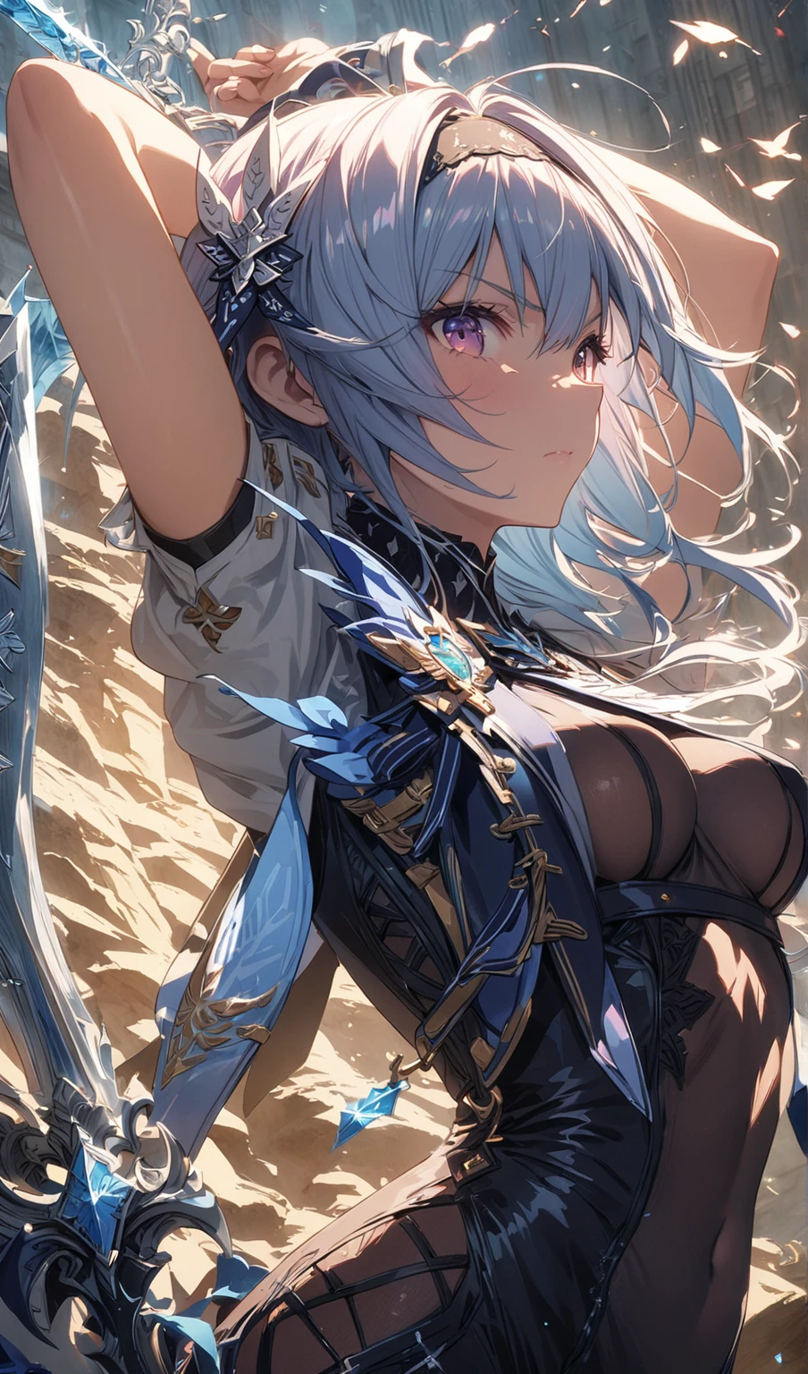 ((4k, obra maestra, de primera calidad)),8K, Mejor calidad, high resolution, High Definition, (illustration:0.8), super cute girl, rostro delicado y hermoso, chica madura, Super cute hairstyle, (hermosos ojos detallados:1.6), cara extremadamente detallada, perfect lighting, cg extremadamente detallado, (manos perfectas, perfect anatomy), detalles super complejos, Detalles intrincados, Mejor calidad, solo, 1 chica, high resolution, ojos verdes, pelo verde, small breasts, mirando al espectador, joyas, corona, arete, cord, vestido de verano, chal, exterior, junto a la playa