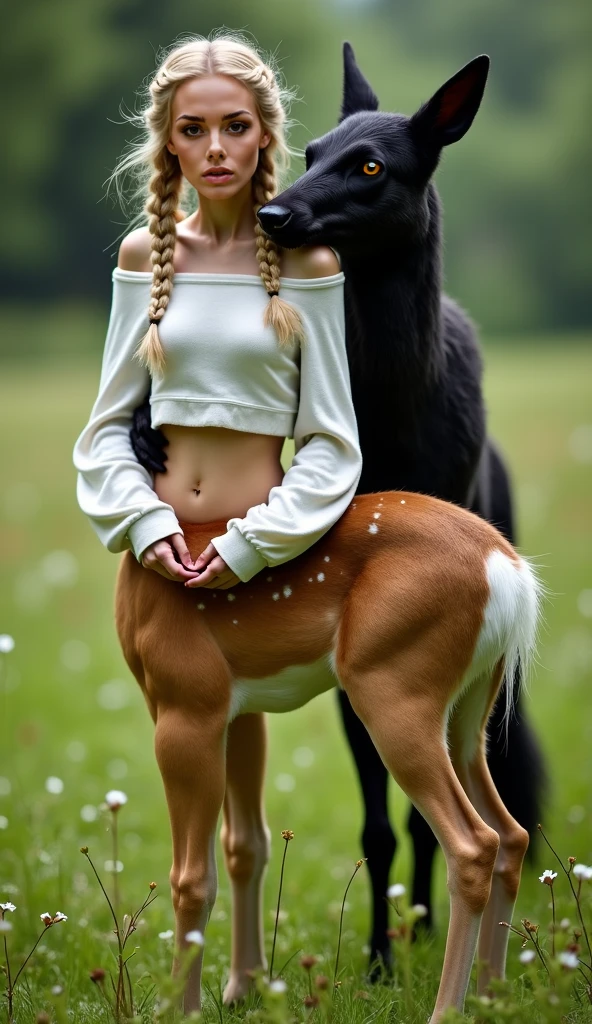 high quality, extream detail, (sharp picture), solo, ((wotgen)) anthro, female ((worgen)) anthro, ((detailed eyes)), white fur, long hair, soft face, fit poscure, thicc, abs, black crop top hoodie, short skirt, no underwear, pussy, back view, poseing blushing, sunset background, professional photo, photorealism, high quality, volumetric, ray tracing, HDR, 4K, 8k, absurd res, realistic, max shading, ((masterpiece))