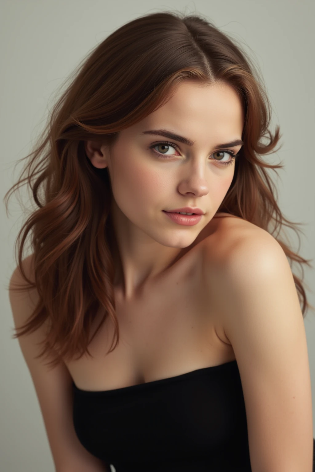 portrait of Emma Watson, epic (photo, studio lighting, hard light, sony a7, 50 mm, matte skin, pores, colors, hyperdetailed, hyperrealistic),