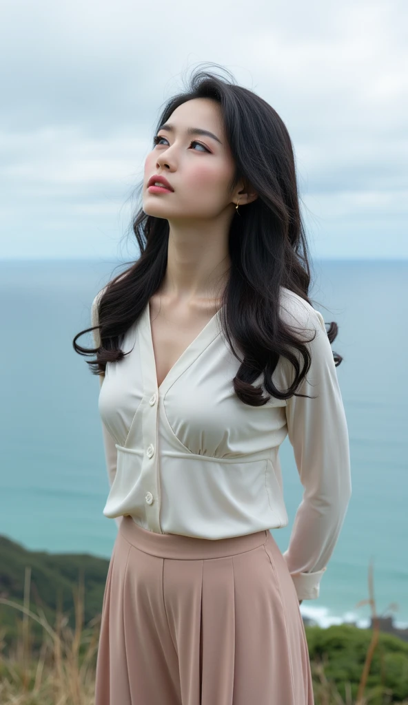Works of masters,Best image quality,Higher quality,high detal,超高分辨率,8K分辨率,depth of fields,A delicate and beautiful Asian girl,beautiful facial features,Slouchy and loose white thin shirt,short skirt,Hosiery:1.6,Portrait mode,rays of sunshine,Warm,dingdall effect,cinematric light,Lazy look,ssmile,Beautiful,Lateral face,beachside,Hair ruffling,Early spring sunshine ultra high res(photorealistic:1.4)
Lower(0.8)