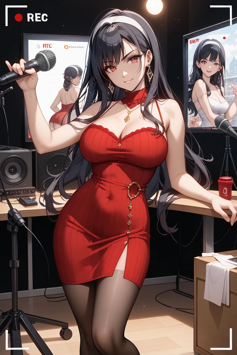 ((extremely detailed CG unity 4k wallpaper)),(masterpiece),(ultra quality),(ultra-detailed),(best illustration),(Extremely Detailed) Yor Forger, 1girl, solo, black hair, red eyes, hairband, jewelry, earrings, gold earrings, sidelocks, bangs, naked, nude, nics breasts, big breasts, skinny, slim waist, touching body, nipples, hard nipples, pussy, in shower, taking shower, front pov, water on body, wet, pleasurable face