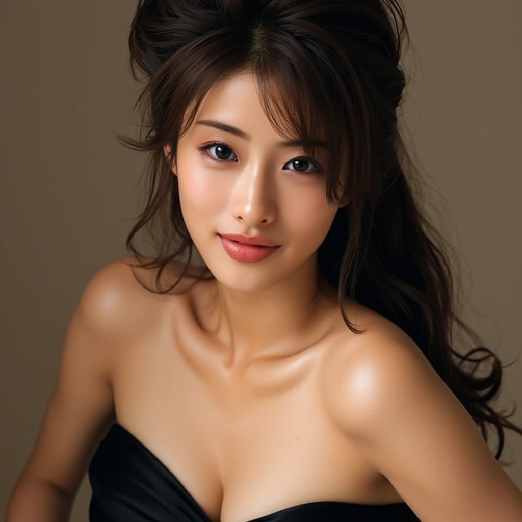 Self-portrait of a beautiful young woman
