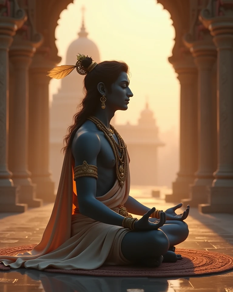 23 years boy named maruthi worshipping srikrishna 