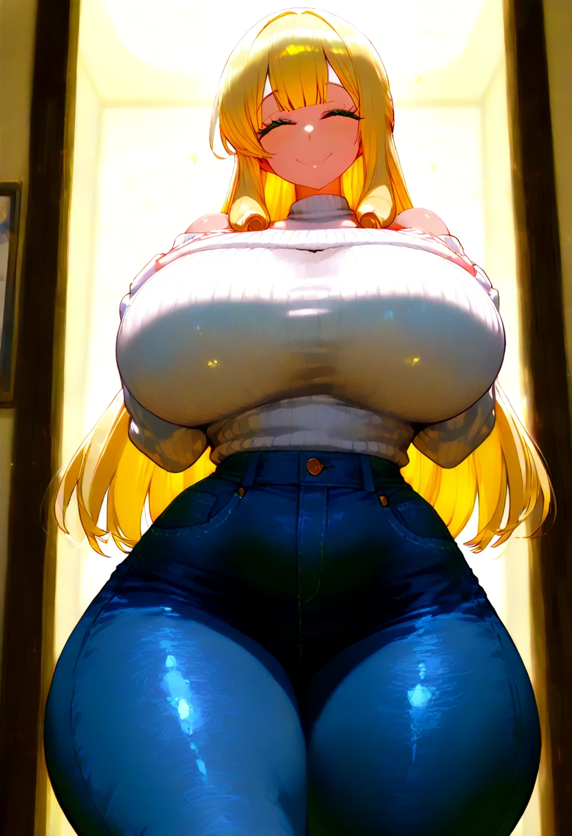 (brazilian ebony girl,sneakers,long yellow hair,thin,gray blouse,super tight pink jeans,big tits,nsfw,most beautiful woman in the world),(photorealistic:1.37,highres,ultra-detailed),(vivid colors,studio lighting),(portrait)