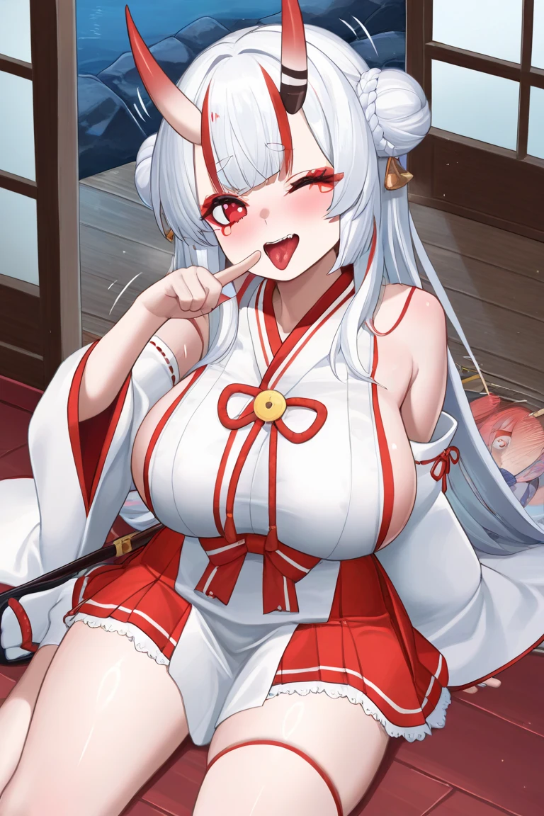 ((One personの女性)), Beautiful Face, (Vulgarity:1.5), (Excited expression),((Wink:2.0)), (The vagina and penis become one:2.5),(((The penis growed just above the vagina :2.9)),((sweat flowing from the vagina:1.8)),  ((massage the breasts:1.8)), ((Breast milk overflows from the nipples:1.9)),((Red cheeks:1.4)),Open your mouth wide and shout,Glossy pink lips,night,rooftop,Sit on the sofa,You can see the ocean, Starry Sky,((Anime style background)),masterpiece, Highest quality, so beautiful, ,Latest, Complex details, (Pink long nails),(ring),(bracelet),(choker),AI-generated, Complex,High resolution, Highest quality, super high quality,3D Images、View your viewers、3D Images,One person,Long white hair,(High Ponytail),(blue eyes),Anime woman posing for a photo, ((fine grain、Silver-white colorful eyes、Shining Eyes:1.4)),(Squint your eyes:1.1),a hyperRealistic , Realistic,Long white hairのアニメ女性, Smooth anime CG art, A woman in a colorful kimono with gold embroidery, (Black furisode),Red floral pattern,Long flower hair ornament,Large earrings,Mature Body,(Big Breasts:1.1),Mature Body,expensive,Big Ass,Tight waist,Sit on the sofa,[Zoom in on face:1.1],(Spread your legs),Exposed vagina,(From below)