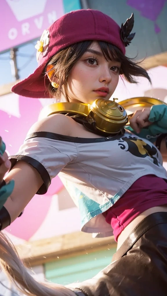 a close up of a girl(vexana) , green hair , big booobs ,  shadowbringers cinematic, 4 k detail fantasy, a beautiful fantasy empress, game cg, xianxia fantasy, xianxia hero, 2. 5 d cgi anime fantasy artwork, cinematic goddess close shot, ruan jia and artgerm, wow 4 k detail fantasy, hyperdetailed fantasy character