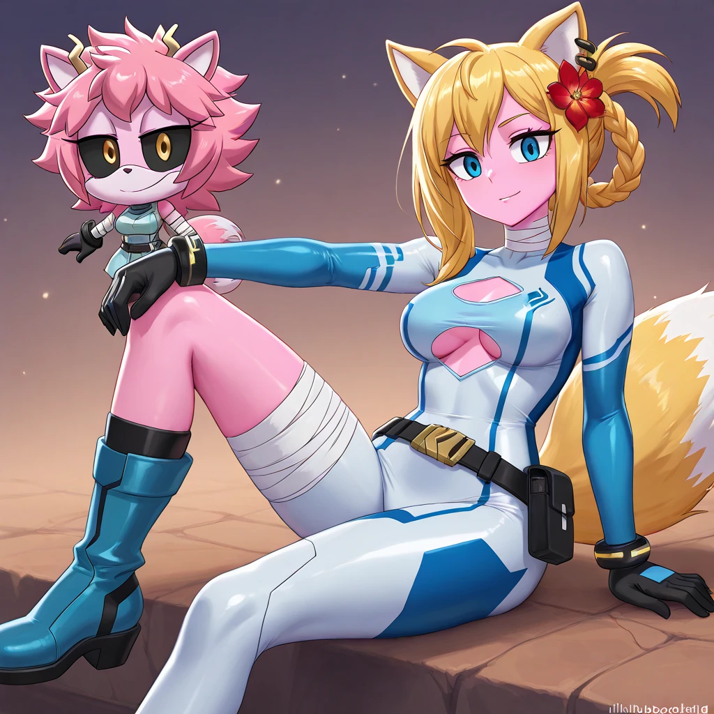 Highest quality, Highest quality, High quality illustrations, masterpiece, Ultra-high resolution, Detailed Background, cyber-, Absurd, Perfect Anatomy, performance, Good lighting, Shadows in the movies(kemono, Furry PersonifiCation), Cat, Rubber suit, latex, neon, neonライト, neonカラー, Racing Suits, Harness