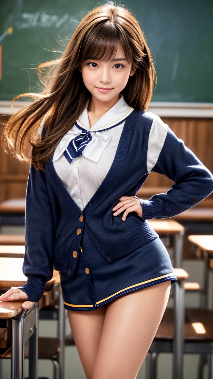 ((beatiful girl:1.3)) ((school uniforms:1.4)) ((skirt lift:1.5)) ((panty shot:1.5)) ((high school)) ((erect nippples:1.3)),((dark blue skirt:1.3)) ((in the class room:1.3)) ((thin_fabric:1.4)) ((random sexy pose:1.3)) ((face is flushed:1.4)) ((breasts:1.2)) ((close-up:1.2)) best quality,masterpiece,ultra high res,(photorealistic:1.4),raw photo,(Authentic skin texture:1.3),(film grain:1.3),panorama,character portrait,very wide shot,narrow waist,cowboy shot,(in the dark, deep shadow, low key, cold light,) night,(()),streaming tears,,dust,Tyndall effect,(expression),1girl,beautiful detailed eyes and face,white jabot,brown eyes,((brown hair:1.2)) ((full body:1.3)) ((smile:1.3))