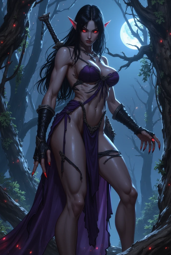 8K,Wrathful Werewolf of the Underworld,attack with sharp claws,purple eyes,Violent and strongly cracked abdominal muscles,sharp wolf fangs,gray and purple hair,black combat pants,masterpiece,Photorealistic RAW photos of the highest quality。bright colors,rich colors, Backlight, cinematic lighting, film grain, to be born, 50MM lens, Nikon D850,super realistic skin,fantasy art,character art,ultra high resolution,realistic scale skin,Perfect hand shape,dark underworld wasteland,