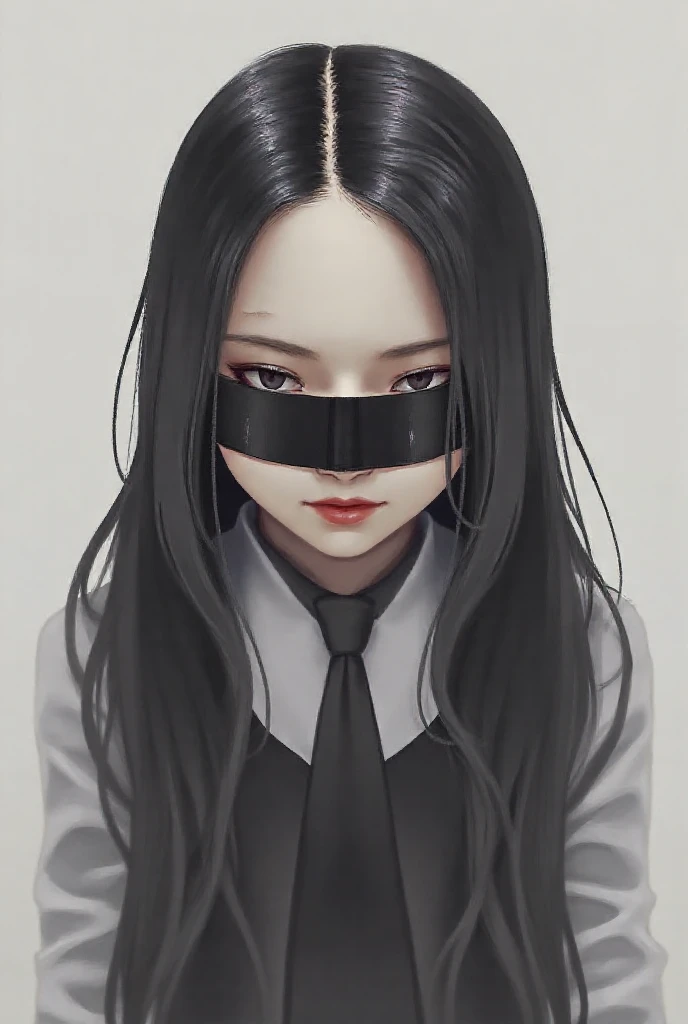 1girl,blindfold,priest cloth