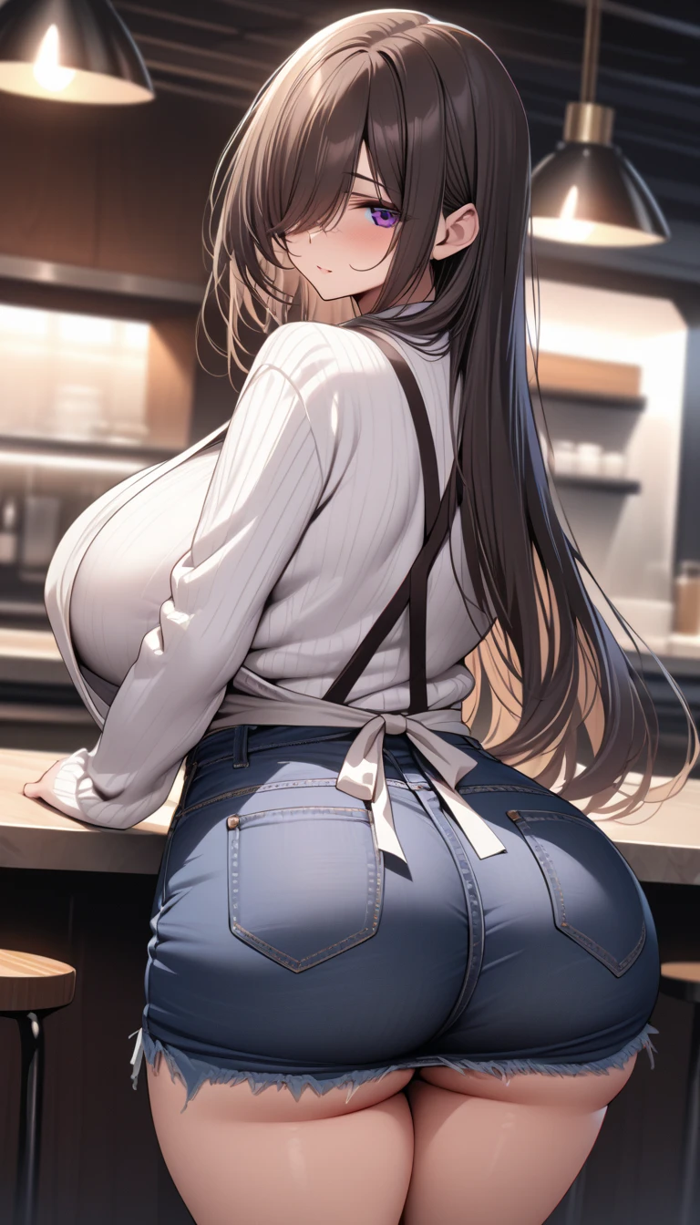 (Obra maestra)), ((mejor calidad)), (ultra detallado), ((kawaii)), lindo, (hermoso), ((extremadamente detallado)), 4k, (8k), mejor calidad, (hermoso),(((Calidad de clase mundial))), extremadamente detallado, high resolution, (cara bonita sombreada detallada), cuerpo completo, adolescente, solo, (((pechos gigantes))), (((Saggy breasts))), primavera_Traje, (brown sweater), (sweater), (acanalado_sweater), (Largo_mangas), (blanco_pantalones),