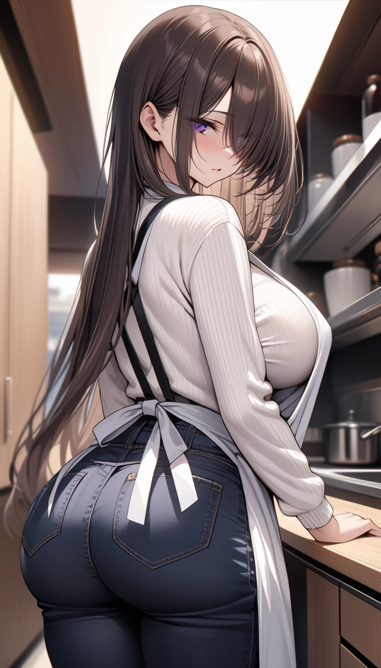 Ultra-high definition image quality、Older Woman、A motherly face、Married women、Married women、One Man、Married women、40 years old、Side Ponytail、Woman riding man、Cowgirl、Sex、Sex、wedding ring、Off-the-shoulder sweater、Tight Skirt、kitchen、Highest quality, Big Ass、Big Breasts、Thick thighs、Spread your legs and put your dick in your pussy、Maroon lace panties、Big Ass、Sweaty buttocks、pubic hair、Reaching orgasm、Sweaty crotch、Off-the-shoulder sweaterをたくしあげて臙脂色のブラが見える、Maroon Bra、The angle of the wind coming in through the gap in the door、Shift panties to the side, Her vagina is visible、Inserting the penis into the vagina、Cowgirlfuck、Violently shaking breasts、Obscene hip swing、A man and a woman making passionate love、Violently thrusting penis、Black Hair、Cowgirl
