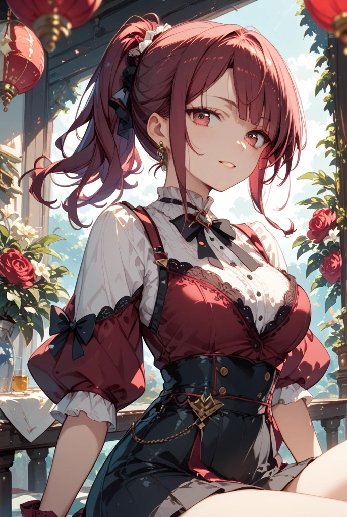 (masterpiece, best quality, very aesthetic, absurdres, very beautiful, super detail, very detail, 4k, anime style), 1girl, houshou marine, hololive