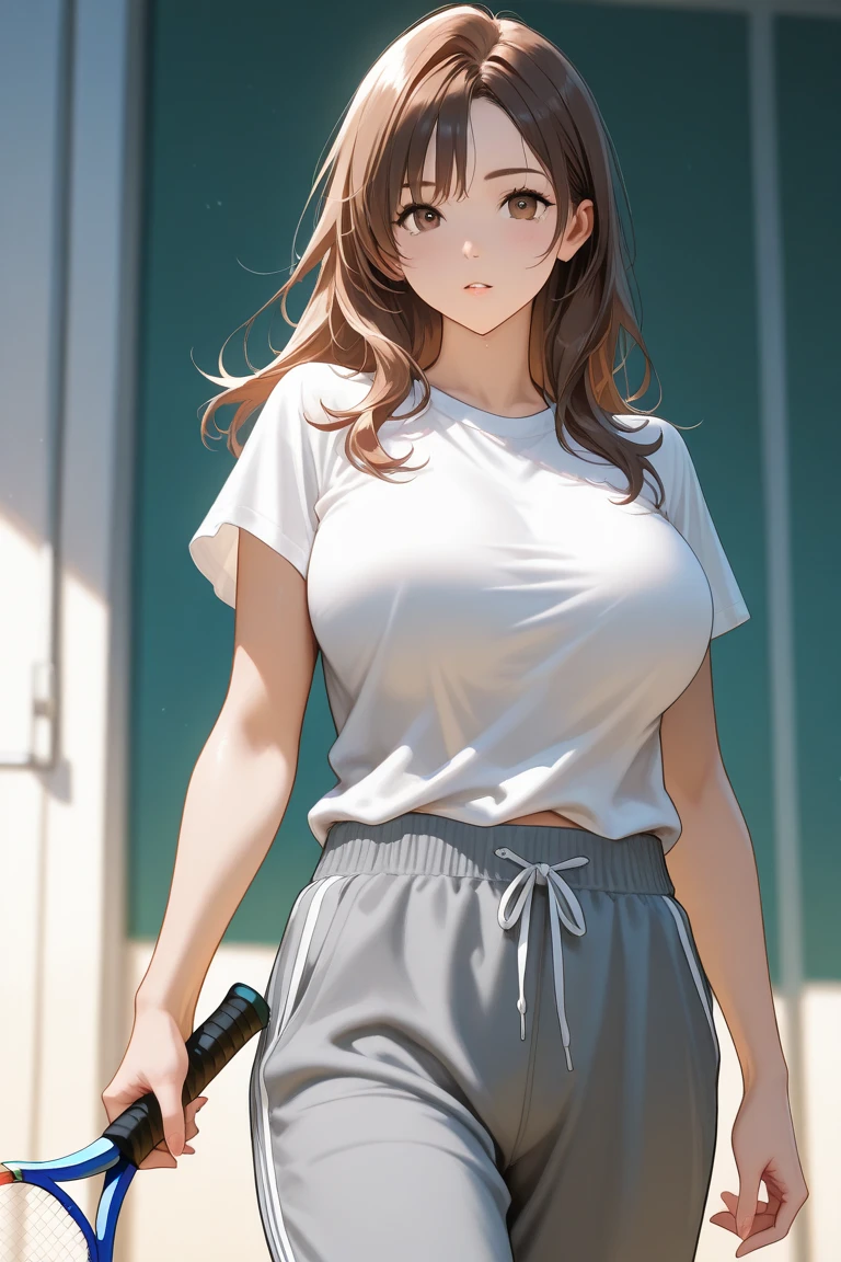 <lora:MiaCha_SC_V2:1> MiaChadef, long hair, blonde hair, brown eyes,
portrait, large breasts, short sleeves, standing, dolphin shorts, t-shirt, pink shorts, white shirt, indoors, cleavage, looking at viewer,
masterpiece, best quality,