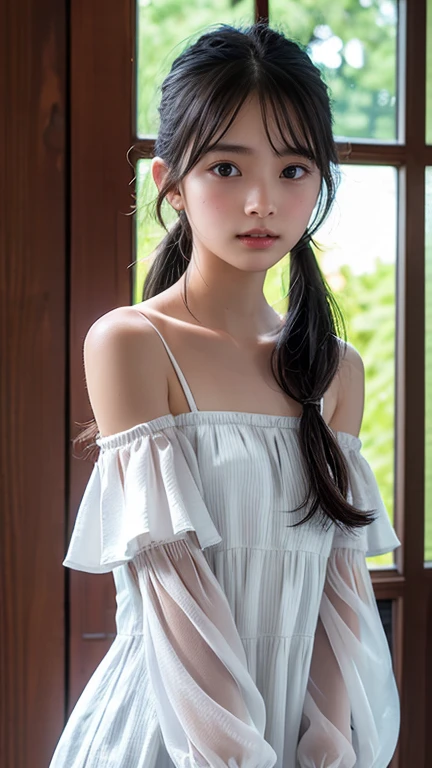 girl1名、(beautiful girl、delicate girl:1.3)、(10 years old:1.3)、 rupture、(thread:1.3)、 break、 (coastal:1.3)、 break、very detailed definition、(left symmetrical eyes:1.3)、 break、Medium chest、brown eyes、parting of bangs、brown hair、girl、 break、 (Eye and face details:1.0)、close up of face、enlargement of face、face focus:1.0、 break、(masterpiece、Highest image quality、Ultra-fine、definition face、8K)、smile、mustard beans、 Highest image quality、8K、85mm、Raw photo、decoration、portrait award、solo、Sumio、gardenia、delicate girl、Upper body、idol face、10 years old、slightly droopy eyes、smile、night、neon、digital single lens reflex、look、nature、frankness、refinement、Zola々light、professional lighting、film grain、chromatic aberration、(Bokeh:1.1)、(可愛いsmile)、Upper body裸 、