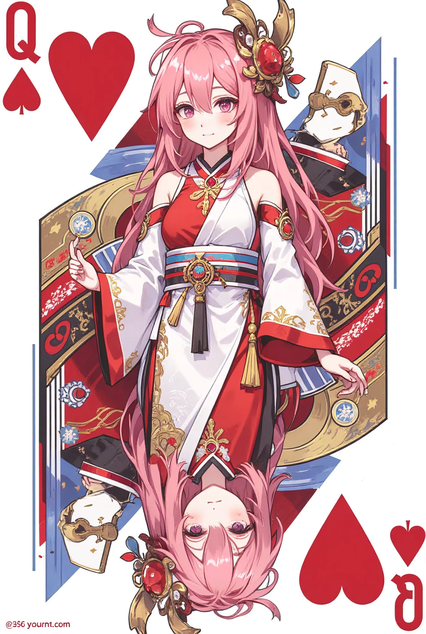 Yae Miko Queen of Hearts 💗 GameCraft Nexus