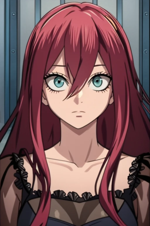 <lora:HOTD_v0.4:1>
takagi yuriko, bust, red dress, necklace,, masterpiece, best quality, highly detailed