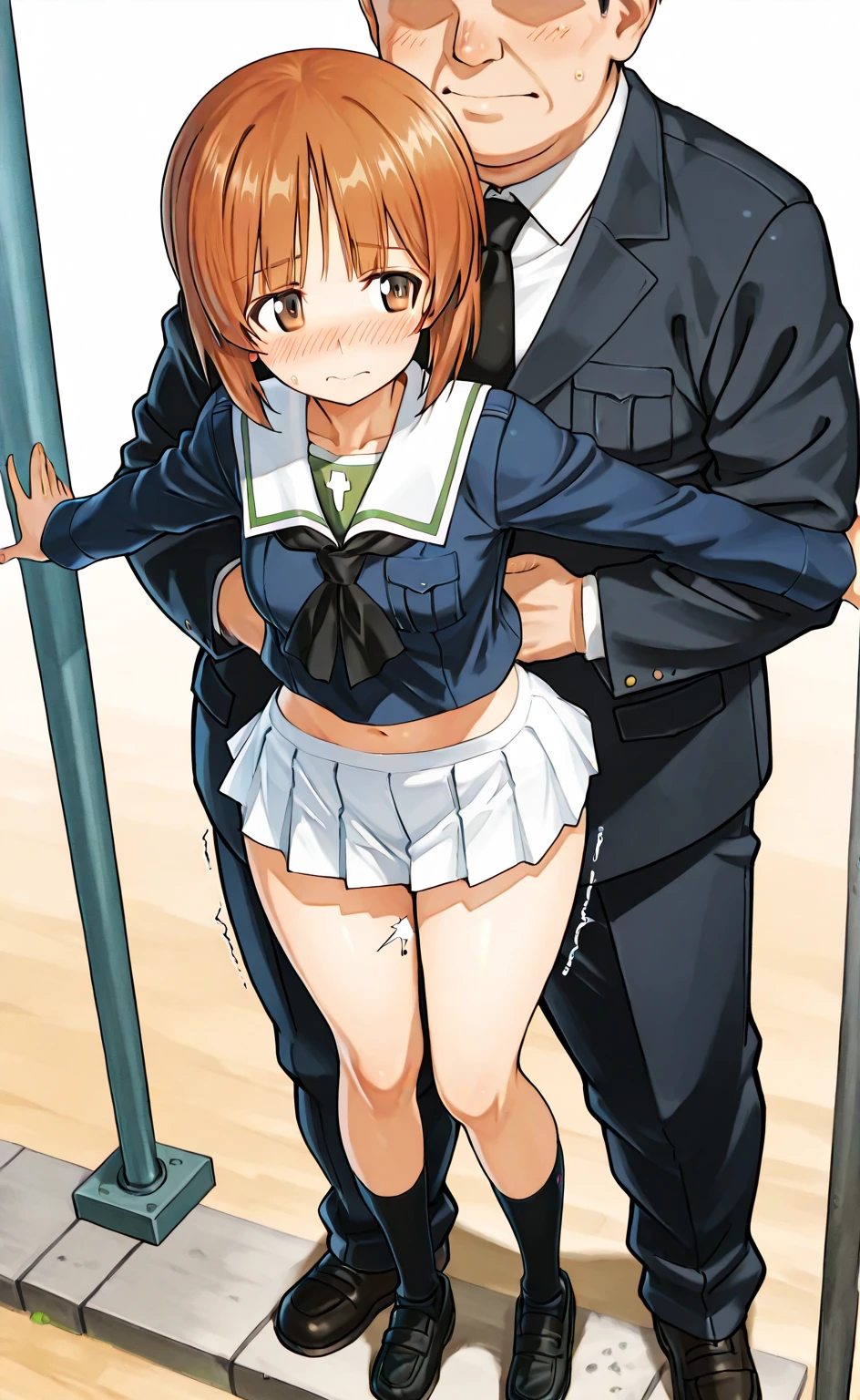 masterpiece, highest quality, alone,One girl,View Viewer,indoor,McDonald's,
hat、Stick your tongue out、Big Breasts、A radical shirt with a wide open chest、Licking your fingers、On all fours、T-back in full view、Drooling、Sweaty whole body、Stick your butt out backwards、A white thong that fits her butt、On all foursで尻を上げる、Angle from behind、Expose the nipple、Put potatoes between your boobs、Pants partially removed、Milk comes out、Stained