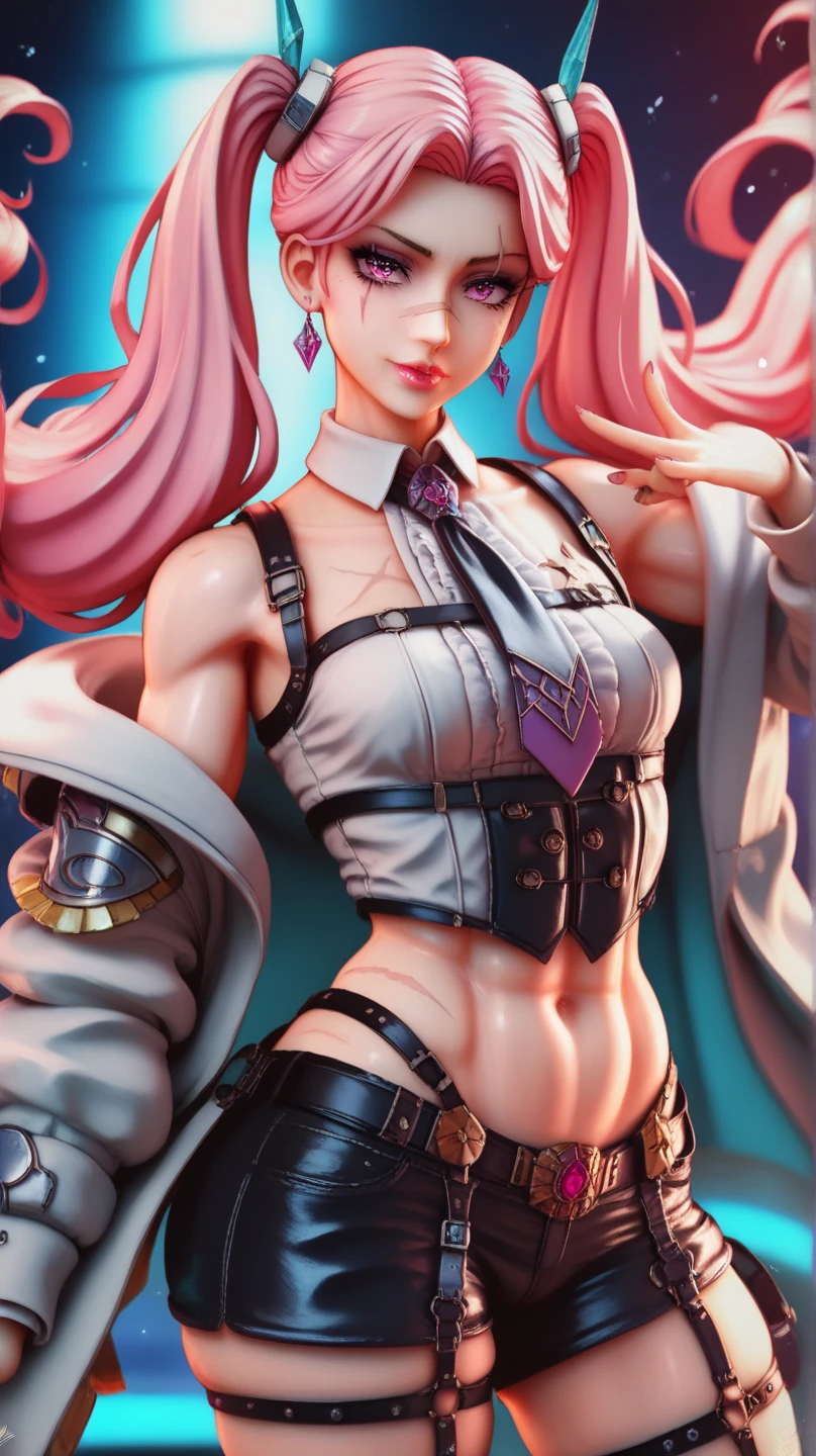 (1 girl, Pink hair, medium hair, short double ponytails, purple eyes, Poker face) (in a detailed space, (Science fiction, bodysuit, , humanoid , helmet, neon decoration, shiny clothes, Enica, )) , best quality, ,Transparent underwear,Flame it up,,chained,Get up,Soaked all over,White liquid comes out,in the city,bikini,completely tight,full body portrait,Thighs exposed,Flame it up,Squat down,lie down,Kneel down,legs apart,lifting one leg,Huge bust,Shapely figure,exposing her chest,abdominal muscles,muscle