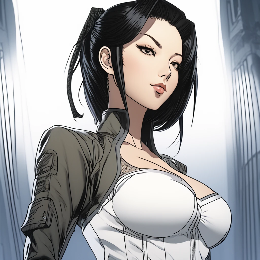 (nsfw), (uncensored), (1girl) , young female in her twenties, Arab,kkw-Arab,,
(Gray eyes Close Set Eye Shape ), Straight eyebrows, (Highlights Medium Length Pinned-Back hairstyle), (:1),
,(Rectangle body), natural, (big breasts) ,
(,wearing  Magnificent pink Flight attendants in professional charcoal gray uniforms, featuring a single-breasted blazer, pants, and a crisp white shirt.),<lora:ClothingAdjuster3:-0.5>, blindfold, zzzc4m3lt0, cameltoe, Glamorous evening makeup,,,,mascarafreckles,(kkw-skin-det:0.5), ,chocker,  drop earrings ,
(solo focus),  upper body, , light smile , ,
(masterpiece:1.4),(best quality),(high resolution:1.4),ultra high res,highres,absurdres,official art,famous artwork,picture-perfect,detailed texture,detailed hair,finely detailed,extreme detailed,perfect sharp focus,detailed background,elegant,majestic,depth of field,high contrast,colorful,cinematic bloom,soft light,<lora:1blacklight:0.8>,<lora:1epi_noiseoffset2:0.8>,<lora:more_details:0.33>,<lora:BG+LGHT:0.2>,
background Surfing spots at Twilight,<lora:Daisuke Ishiwatari:0.8>