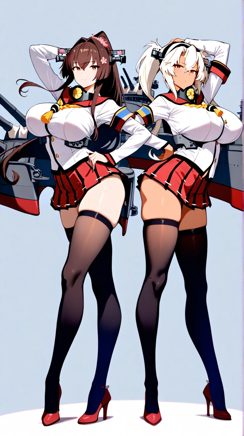 (slanted eye),(Best Quality, 4K, 8K, hight resolution, masutepiece:1.2), Ultra-detailed, (Realistic, Photorealistic, Photorealsitic:1.37),Colossal tits,(White panties), (Military uniform),((a miniskirt)),Over knee socks, thong, groin,blush,(From below),On board,Strong wind is blowing,Squatting,Both knees are attached to each other,crouching down、お漏らし、Opening legs、M-shaped legs、opens legs、