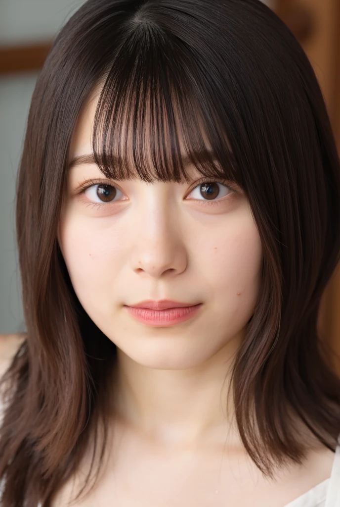 ((Eyes light up、Emphasise droopy eyes、Lashes dense、服の上からでもわかるBig 、Blushing、Both hands are in front of the belly button、oto of panties visrough a short polo shirt、Roll up your shirt with your hands、She is wearing a white polo shirt and luxurious white panties.、:1.4))、Inving room、Length Cream Hair Color、Her huge breasts are obvious even her clothes...、Small earrings、Light brown hair color、:1.4))、Shiny Hair、Light beige hair 、Background Blur、Light brown hair、{{Cowgirl Shot}}、((Close-up shot from the waist up、Big Breasts:1.4))、Big Breasts、にっこりsmiBig Breasts、Cowboyile、((Revealing clothing))、Full boo、ring、Tuck your hair behind one ear、Silver Necklace、smile、Caustics、Highly detailed photos、Big Breasts、Super no makeup、(8K、RAW Photos、Highest quality、masterpRealistic、Realistic)、1 Girl、((Big Breastsショートヘア、Looking into the camera:1.4))、Hair blowing in the wind