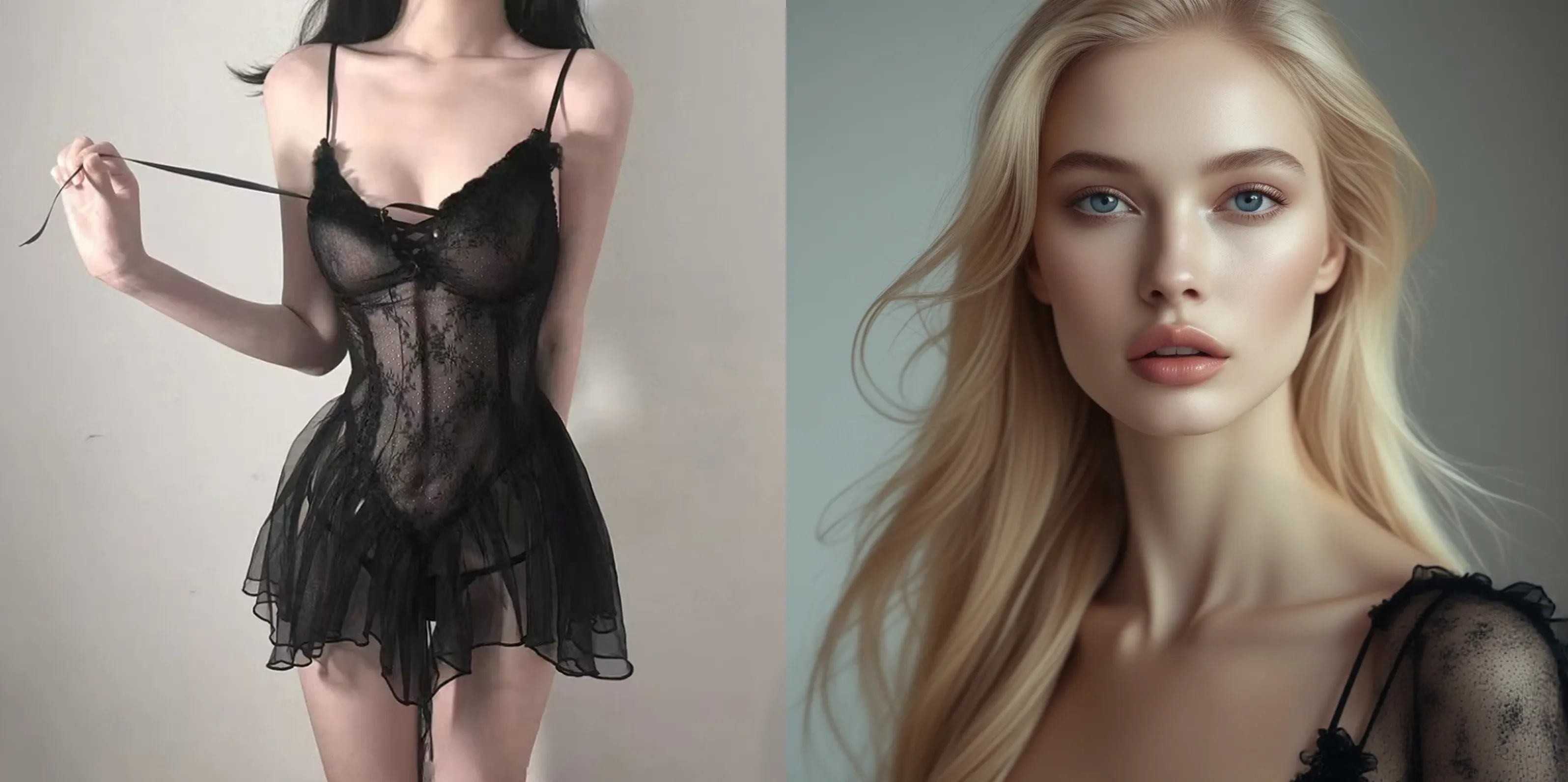 Full-length portrait of a beautiful teenage model with platinum blonde hair, wearing lingerie, hyper realistic, illustration, trending on ArtStation, hard disk, 4K, 8k, intricate detailed anatomy, character design, Por James Gurney e Tom Bagshaw