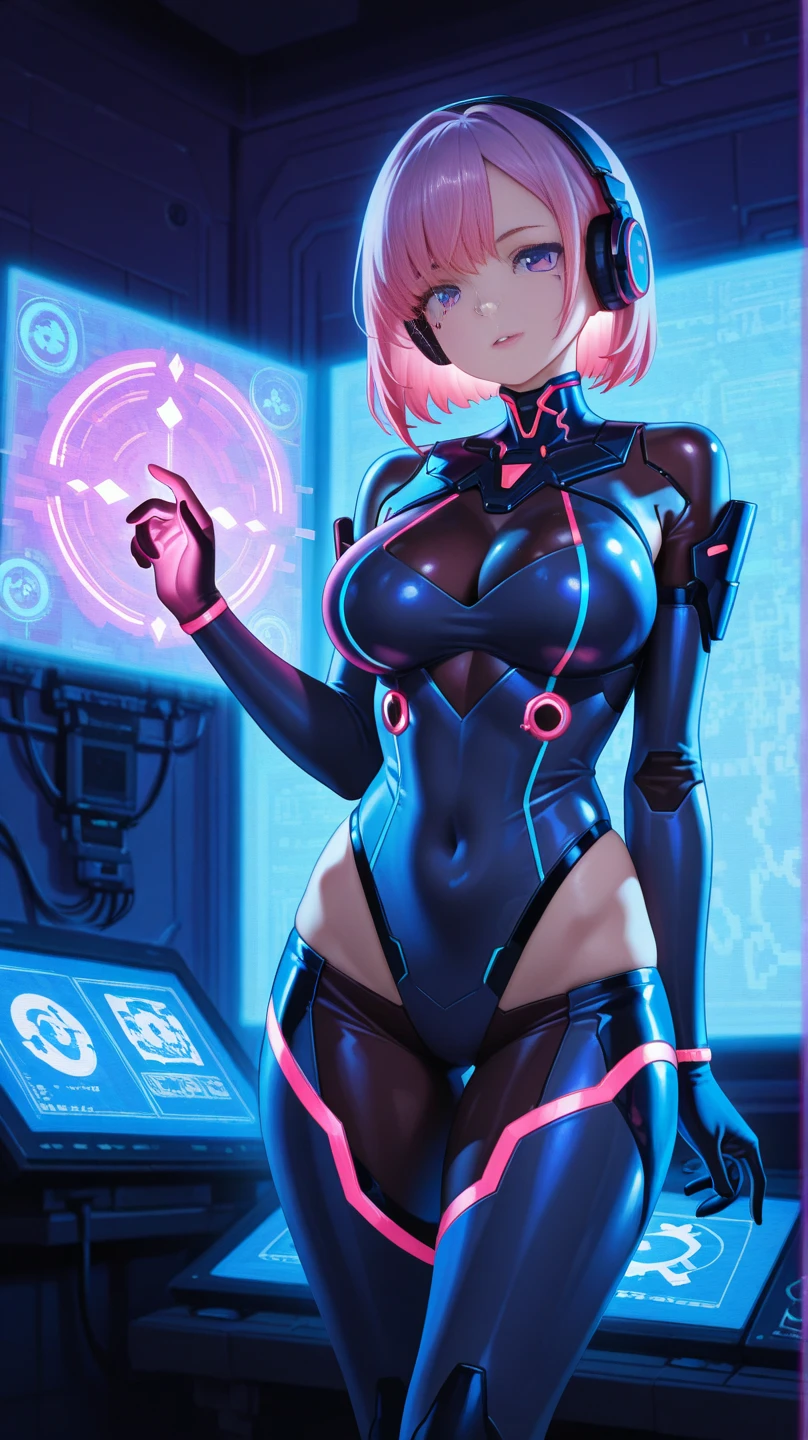 (Golden ratio:1.2),[(Black background:1.4)::10],(巨作), (Best quality), (Ultra detailed),(Disheveled hair),(illustration),Solo exhibition,ultra fine photos,1 girl wearing tight futuristic black latex combat suit with white jacket,Smooth black suit,black iconic character,Smooth black skin,Black body,PVC,Glossy latex clothing,rubbersuit,Rubber belt，collars,(Futuristic full-face helmet:1.3)+(One-eyed monitor:1.2)+(Transparent mask:1.3),Futuristic rubber gloves,Futuristic high boots,Black air tubes are behind the head and on both shoulders,Semi-mechanical,roboticparts,machine arm,mechanical leg,Arm and leg cuffs, watchband,Cyberpunk world,An integrated metal spear attached to a robotic arm,Mechanical police,Mobile Suit,A blue virtual screen is projected near the head,((Hourglass tattoo on the crotch:1.3)),(atheletic body:1.2),(Lie in a frozen sleeping compartment:1.2)+(A transparent solution reflecting a rainbow halo is in a frozen sleeping chamber:1.3)+[(Inception:1.2)], very best quality， tmasterpiece， offcial art， Unified 8k wallpapers， super detailing， tack sharp focus， dynamicposes， Body parts， There are no extra limbs， Precise anatomy