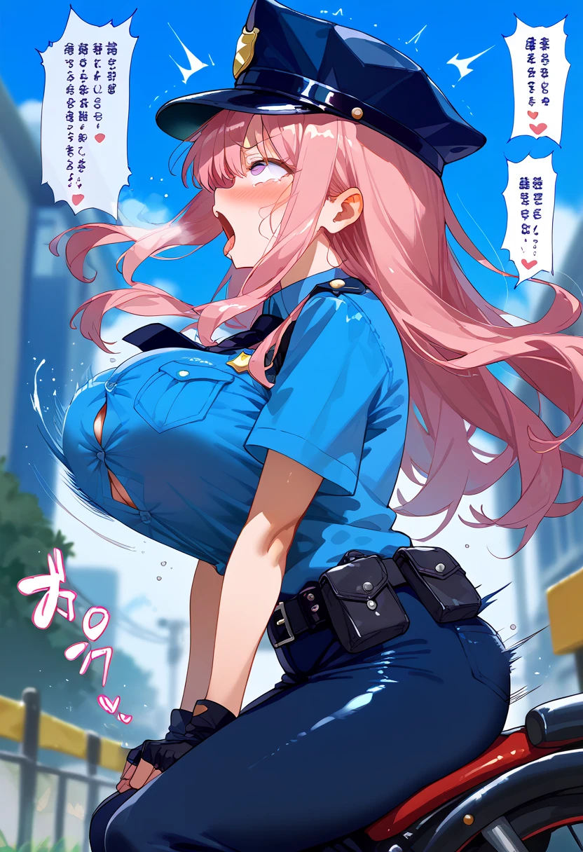 Horny police officer shows his huge penis to a lost 5-year-old girl in an alley