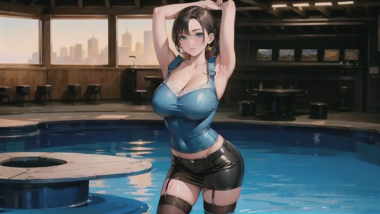 (from below:1.2), (perky chest:1.2), (pointed chest:1.2), 1girl, Bust A Cup, Amazing Cleavage:1.1, thin waist, big ass, Raised cute, small breast: 1.1 posed cleavage:1.2、solo, looking at viewer, have a cute glass of cute beer glass,black hair, dark green eyes, dress, bare shoulders, jewelry, collarbone, side locks, hairband, earrings, indoors, off shoulder, arms behind back, plants, short hair with long locks, gild hairband, off-shoulder dress, sweater dress, off-shoulder sweater, red sweater, dark gold hair, big side hair, very long side hair,is rendered in (masterpiece: 1.2, best quality), with (ultra high resolution) and an exquisite (depth of field). This masterpiece is not only visually stunning but also tells,A scene of cooking in the kitchen