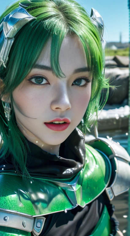 Sailor neptune cyborg face and neck