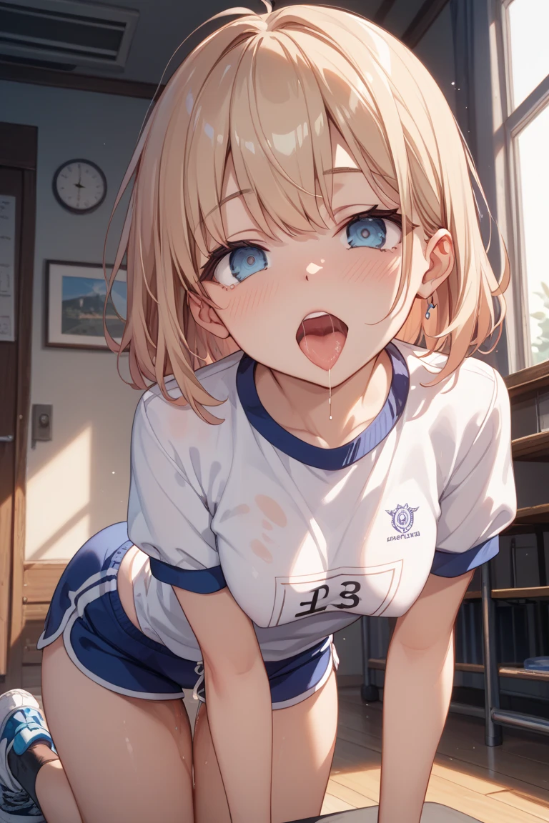 ( rides guy perfectly:1.3)、(Rich color expression)、(eyes half closed:1.3)、(Grin:1.3)、(Big tears:1.5)、(Drooling from the mouth:1.3)、(The body shakes violently:1.5)、vagina、8K resolution、 masterpiece、((highest quality))、Anatomically correct、(The whole body is wet with semen:1.3)、(Sticking out tongue)、(Flower Hair Ornaments)、(Large amounts of fluid)、(Basketball Uniforms:1.3)、(Knee socks)、((Hasselblad Photos))、[:(Detailed face:1.2):0.2]、(Sweaty:1.6)