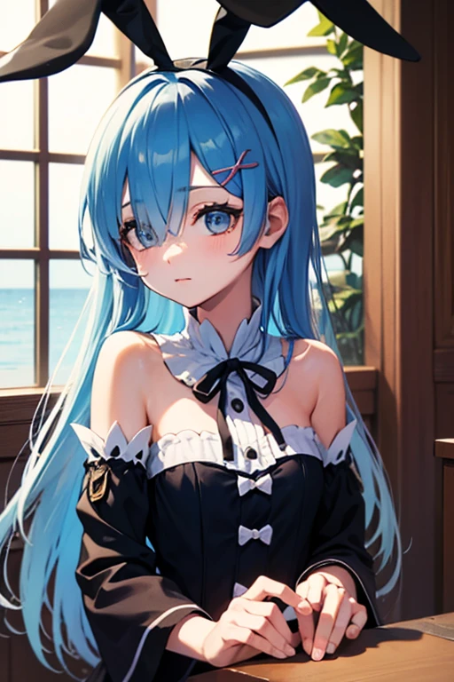 18 year old beautiful girl, big eyes, large breasts,  and slender, 8K, top quality, (very detailed head: 1.0), (very detailed face: 1.0), (very detailed hair: 1.0), maid clothes, very detailed official artwork, anime moe art style, clean detailed anime art, smile, golden hair, smooth long hair