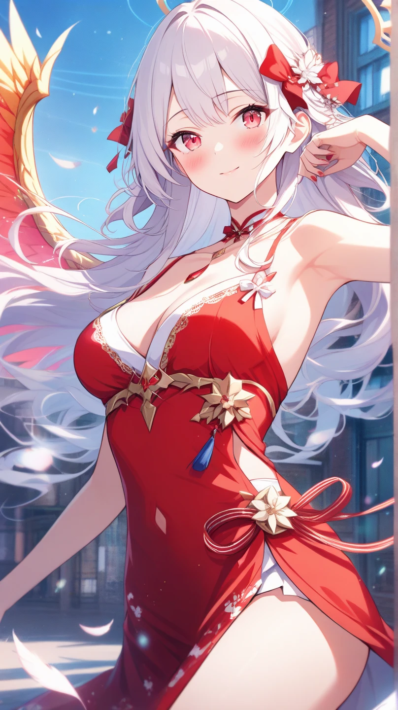 sexy santa Kama, see-through gown