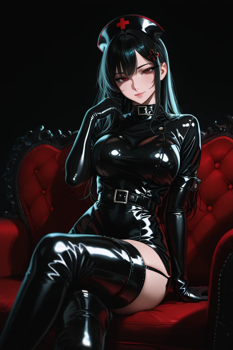 Young Girl,with a very beautiful appearance,Medium breasts, beautiful physique,black hair tied into a high ponytail with a black elastic band,white eyes,With a rude look,dressed in a sexy black leather jacket,sexy black corset with open chest,black thong pulled over the waist,sexy fishnet stockings and thigh straps, High Black Shoes,black choker on the neck,swallowing Venom's big penis through a hole in the wall, gloryhole,gloryhole oral sex, rolls his eyes, cum on dick, are in an abandoned restroom