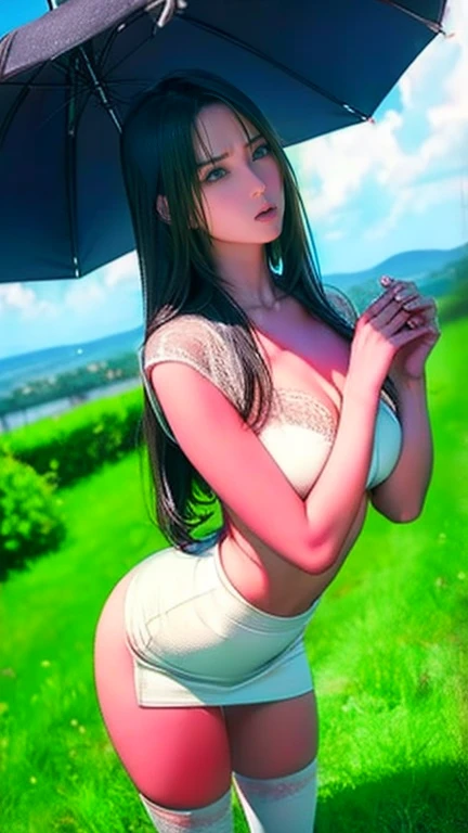 Looking at me on all fours,nude,Large Breasts,in the forest,high resolution,High resolution,Woman leopard pose,Leopard print cat ears,Push up your ass,forward leaning posture